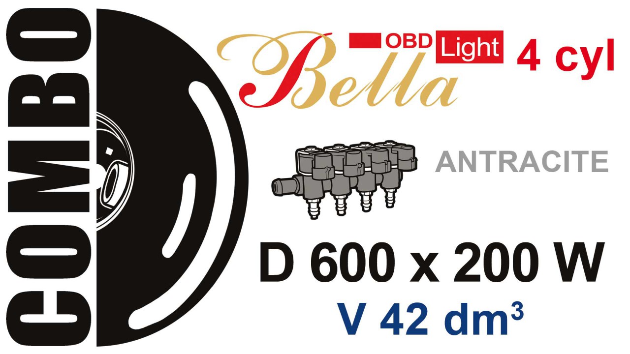 BELLA OBD 4 cyl. z ANTRACITE 600200W