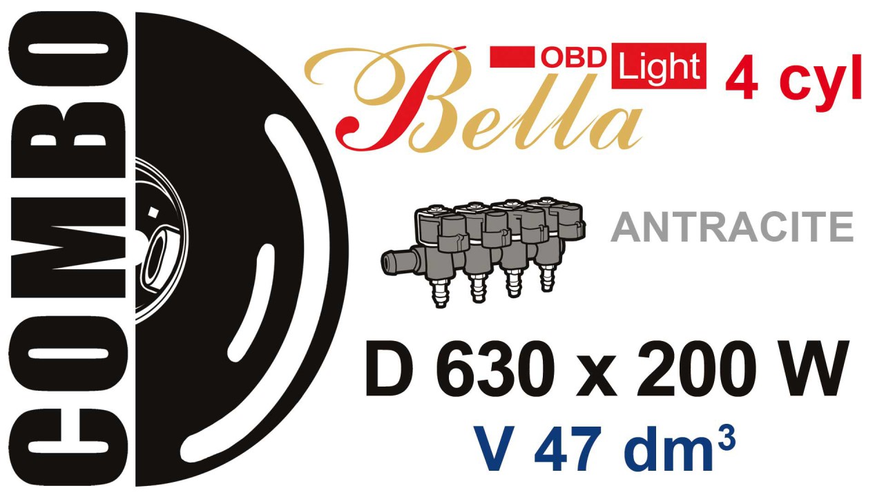 BELLA OBD 4 cyl. z ANTRACITE 630200W