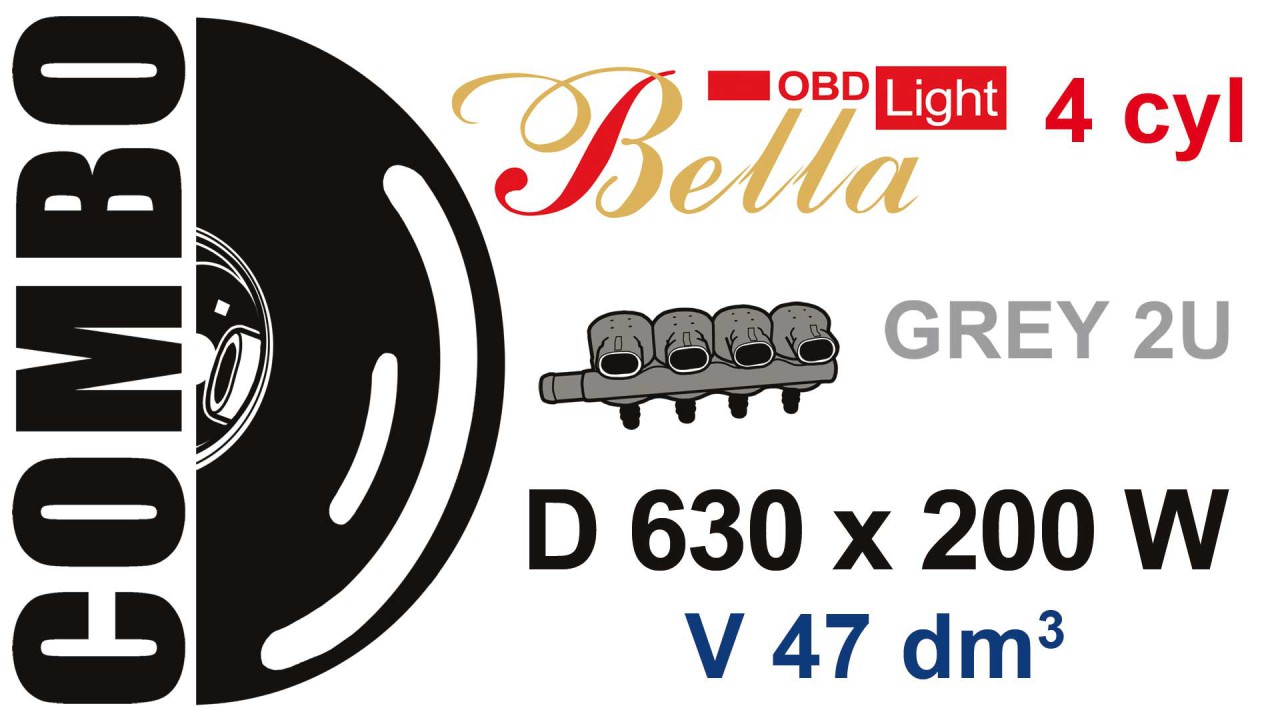 BELLA OBD 4 c. z GREY 2U 630200W
